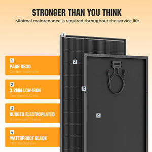 Nouvelle technologie Haute efficacité Panneaux solaires bifaciaux à demi-cellules 100W 150W 200W pour usage domestique avec une efficacité de 22% Garantie de 25 ans - Product Image 5