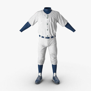 Camiseta de béisbol para jóvenes personalizable OEM con cuello en V, ropa deportiva de rendimiento, conjuntos de uniformes, patrón en blanco para uso en softball - Product Image 1