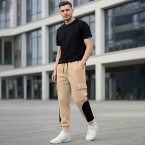 กางเกงขายาวทรงตรงสไตล์วินเทจลำลองสำหรับผู้ชาย ทรงหลวมปานกลาง สไตล์ฮิปฮอป แฟชั่นสตรีท กางเกงคาร์โก้ สีพื้น สำหรับกิจกรรมกลางแจ้ง - Product Image 2