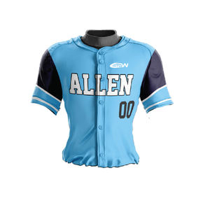 Vente en gros d'uniformes de baseball maillots d'équipe pantalons en polyester impression par sublimation à séchage rapide vêtements de sport vierges respirants usine - Product Image 5
