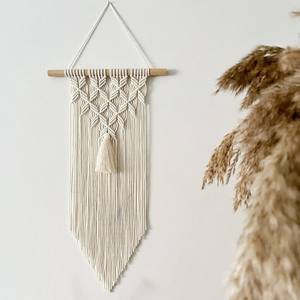 Elegant Modern Design Handmade Macrame Wall Hanging Customizable Sizes with Unique Shape for Wall <b>Decoration</b> Made Durable Fabric - Product Image 1
