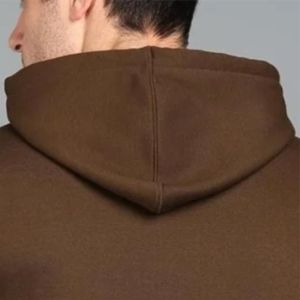 Unisex Custom <b>Oversized</b> Soft Cotton Blend <b>Hoodie</b> Winter Long Pullover Ribbed Cuffs Front Pocket Streetwear Hooded Plus Size - Product Image 6