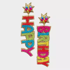 Pendientes de diseño de bordado de mariposa Estilo clásico de moda Unisex para regalos y fiestas por Artesanías MD - Product Image 4