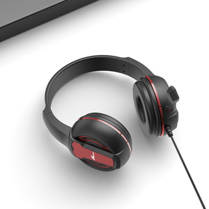 Auriculares con Cable de 2 Metros, Supraaurales y Circumaurales, con Cable Rojo HP-72, Compatibles con Cascos de Motocicleta - Product Image 2