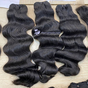 ผมต่อแบบชาว100% ที่ยังไม่ผ่านการทำสารเคมีในเวียดนามผมชาวอินเดียมีผมธรรมชาติและเป็นลอนลึก - Product Image 5