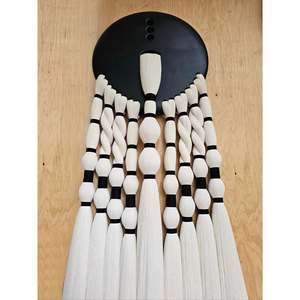 Esfera bano Bohemian <b>Macrame</b> Wall Hanging Luxury Decorative Art with Lomas and Caralarga Theme for Mexican Modern Interiors - Product Image 1