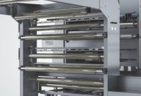 Découpeuse rotative double haute précision 0,15 mm motorisée par ordinateur pour papier kraft couché, machine à découper et à refendre le papier en rouleaux
