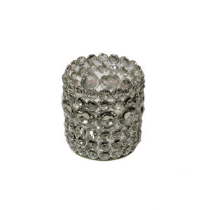 Portavelas Votivo Redondo de Metal y Cristal de Primera Calidad, Diseño Elegante Hecho a Mano, Perfecto para Decoración de Mesa y Estilo de Hogar de Lujo - Product Image 1