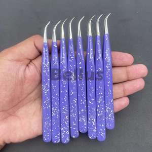 Nouveau prix de gros de haute qualité Logo personnalisé pince à épiler d'extension de cils pour Salon marque privée 2025 tendance - Product Image 3