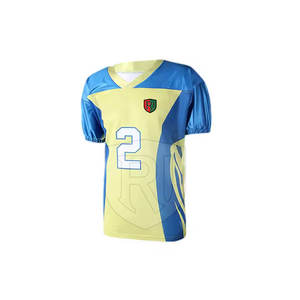 Vêtements de football américain à manches courtes de fabrication professionnelle ensemble d'uniformes avec logo personnalisé de haute qualité vêtements de sport respirants en vente - Product Image 2