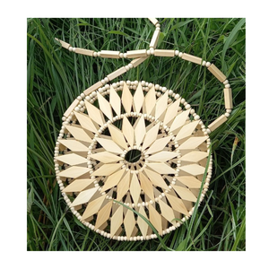 กระเป๋าไม้ไผ่ฤดูร้อน-กระเป๋าทำด้วยมือที่สร้างขึ้นด้วยพื้นผิวธรรมชาติสำหรับร้านค้าปลีกชุดลำลองส่งออกและมีสไตล์ - Product Image 1