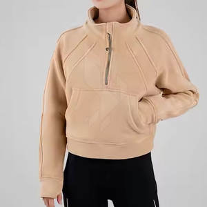 2025 dames quart-fermeture éclair respirant vêtements de sport en plein air pull hiver sweat avant Logo femmes sweats à capuche sweats - Product Image 2