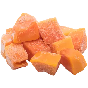 Corte en cubitos 3x3 cm IQF Fruta de papaya congelada Precio competitivo Sabor dulce Hecho en Vietnam - Product Image 1