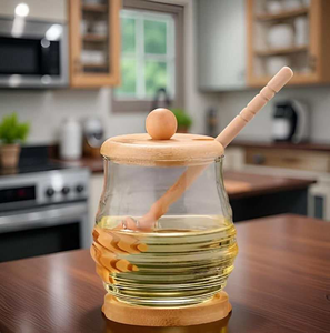 ไม้ตักน้ำผึ้งไม้กระถินเทศพร้อมด้ามจับ ดีไซน์ไม่ซ้ำใคร ผิวเรียบเนียน ปลอดสารพิษ ช้อนตักน้ำผึ้ง ความจุ 10 มล. - Product Image 2