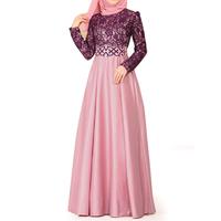 Abaya Sutra untuk Wanita Muslim dengan Warna & Ukuran yang Dapat Disesuaikan