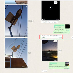 Lampione Solare HKV 100W 200W 300W 400W 600W Tutto in Uno, Luci Stradali LED Solari Impermeabili per Esterni - Product Image 2