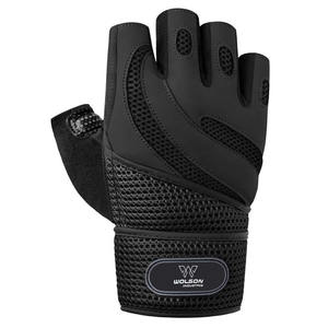 Guantes de levantamiento de pesas Guantes de gimnasio de entrenamiento sin dedos Bolsa con logotipo personalizado Guantes de gimnasio unisex de protección OEM para productos unisex. - Product Image 1