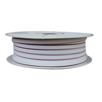 Bande lumineuse LED néon 12V IP65 10W 120 LED 6x12mm 50m/rouleau Flexible Monochrome Ambre Rose pour éclairage d'accentuation extérieur et intérieur