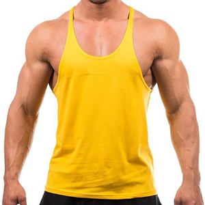 Débardeur de sport pour homme, mode estivale, côtelé, confortable, musculation, fitness, gym, uni, sans manches - Product Image 4