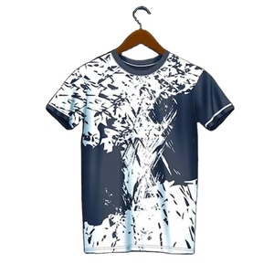 เสื้อยืดกีฬาผู้ชายใหม่แห้งเร็วชุดแบดมินตันฝึกซ้อมของผู้ชายเสื้อแขนสั้นระบายอากาศได้ดี - Product Image 1