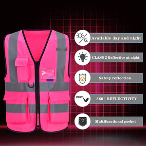 เสื้อกั๊กนิรภัยแขนกุดผ้าฝ้ายโพลีเอสเตอร์ดีไซน์ใหม่เสื้อกั๊กนิรภัยเอวสูง - Product Image 5