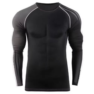 Camiseta de Protección Solar para Hombre de Secado Rápido con Logotipo Personalizado, Camiseta de Protección Solar para Natación con Impresión Digital, Camiseta de Protección Solar de Manga Larga con Compresión - Product Image 2