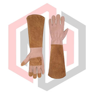 Gants de jardinage en cuir longs pour hommes et femmes, gants de travail de sécurité, imperméables, résistants aux déchirures, respirants, sans silicone - Product Image 4