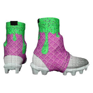 Fútbol americano spats personalizado sólido en blanco fútbol Deportes Fútbol Cleat Covers personalización en blanco fútbol spats Cleat Covers - Product Image 1