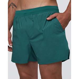 <b>Hybrid</b> Lined 5 Golf <b>Shorts</b>-Transformative Teal Polyester Woven Chino with Elastic Waist and Drawstring - Product Image 6