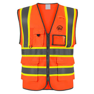 Chaleco de Seguridad Reflectante de Alta Visibilidad, Diseño Nuevo, Transpirable, MOQ Bajo, Alta Calidad, ANSI Clase 1, Impermeable, con Logotipo LED - Product Image 1