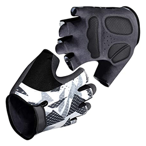 Venta al por mayor Fitness transpirable ventilado medio dedo ejercicio deportes entrenamiento carreras bicicleta ciclismo gimnasio guantes hombres transpirable - Product Image 3