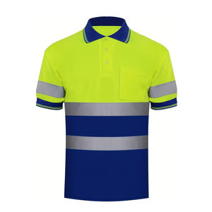 Camiseta Polo de Seguridad de Trabajo Reflectante de Secado Rápido al por Mayor, Camiseta Polo de Seguridad de Alta Visibilidad - Product Image 1