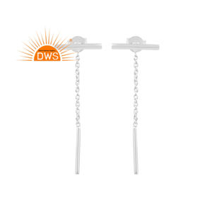 Pendientes colgantes de plata de ley fina superventas, joyería personalizada para mujer, regalo para ella - Product Image 1