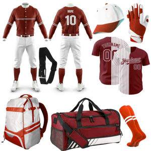 Paquete de Oferta personalizada Kits de uniformes de béisbol Transferencia de calor Impreso 100% Poliéster Ropa de béisbol transpirable antibacteriana Pro - Product Image 1