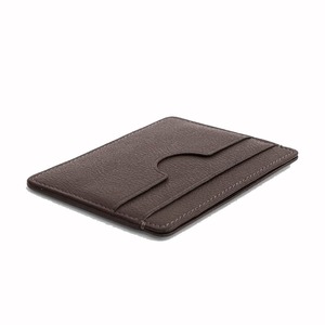 Logo personnalisé carte d'identité carte de crédit voyage blocage cadeau en cuir Design titulaire personnalisé porte-carte bancaire en gros hommes portefeuilles - Product Image 3