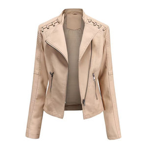 Haute qualité dames véritable veste pour automne hiver couleur vierge Cool Style femmes veste en cuir uni - Product Image 3