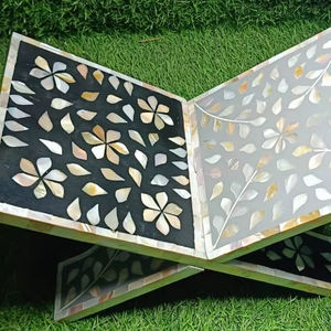 Coran Rahel en incrustation d'os fait main de qualité supérieure avec nacre, cadeau de luxe pour l'Aïd Moubarak, best-seller - Product Image 1