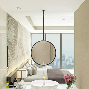 Premium Grade Metal <b>Hanging</b> <b>Mirrors</b> with Round Shape Custom Thickness Modern Design Electricity-Free for <b>Wall</b> Decoration - Product Image 3