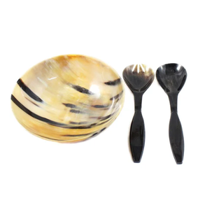 Cuenco de cuerno de Búfalo con cuchara para servir y cuencos de sopa de arroz Artículos de cocina artesanía Cuencos de cuerno de vaca/buey - Product Image 5