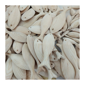 ¡Producto más vendido! Pescado de madera tallado en madera/Pescado de madera de alta calidad de 100% Mezcla de madera natural Algunos colores - Product Image 2