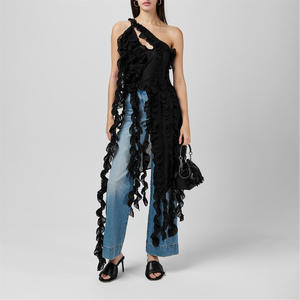 Camisa Informal Ligera para Mujer para los Días de Verano, Blusa Moderna para Uso Diario, Camisa de Algodón Lisa para Mujer para Uso en la Oficina - Product Image 3