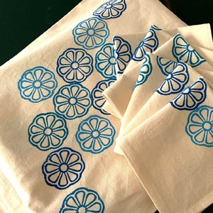 100% coton personnalisé Floral bleu imprimé de qualité supérieure absorber idéal pour la maison ou le restaurant torchon à séchage rapide durable - Product Image 3