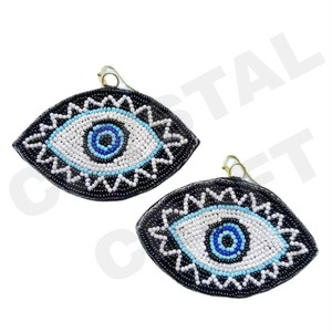 Top Fashionable Parties Special Fashion Dangle Earrings New Arrival <b>Cross</b>-Border Handmade Beads Sweet Sequins Trendy Creative - Product Image 4