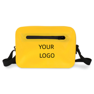 Waterproof PVC Crossbody Bag 2.5L Capacity Shoulder Messenger Pouch Zipper Closure <b>Adjustable</b> <b>Strap</b> for Outdoor Sports Travel - Product Image 1