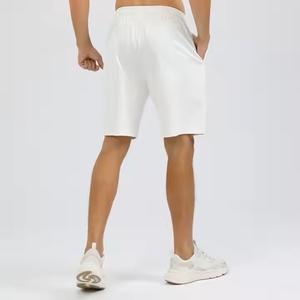 Pantalones cortos de algodón 100% de nuevo diseño para hombre, pantalones cortos de algodón 100% pesados, pantalones cortos de lana de algodón con logotipo personalizado de Color sólido para hombre - Product Image 3