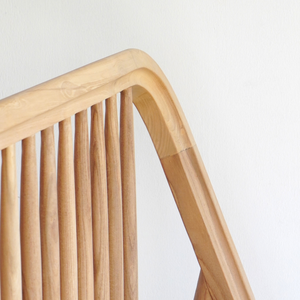 Cama Doble Moderna de Madera de Teca Java con Acabado Natural para Dormitorio Infantil y Uso Doméstico - Product Image 6