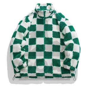 Vestes d'hiver en sherpa unisexe de haute qualité et confortables, vente en gros, respirantes, col montant, fermeture éclair sur le devant, personnalisables - Product Image 2