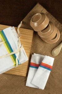 Toalla de hueso de arenque de algodón 100% para el hogar, playa, Cocina, Restaurante infantil, microfibra de lino sostenible tejida de Color Turquesa - Product Image 3