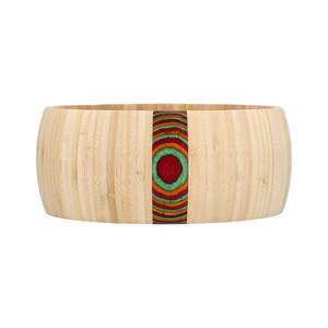 Bol de service en bois de qualité durable Bol à salade rond de qualité supérieure pour la maison Hôtel Restaurant Bol à salade de service de table - Product Image 5