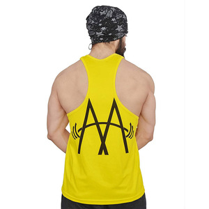 <b>Men's</b> Latest Style Solid Color Gym Muscle Workout <b>Tank</b> <b>Top</b> Casual Fitness Knitted Sublimation Washed Technics for Bodybuilding - Product Image 6